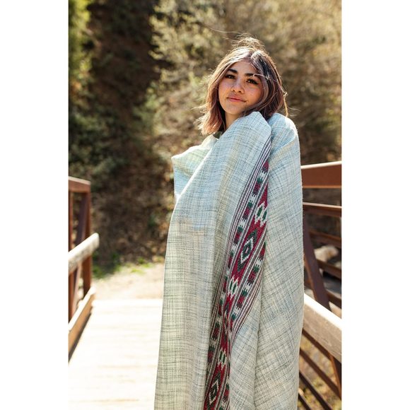 Meditation Shawl Or Blanket, Exotic Shawl/wrap, Oversize Scarf Or Stole.👋 - Picture 3 of 9